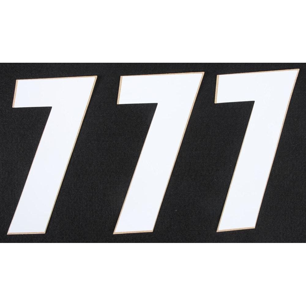 Number 7 White 6" 3/Pack By D'Cor 45-16-7 Number Set 862-167 Western Powersports