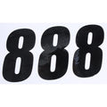 Number 8 Black 6" 3/Pack By D'Cor