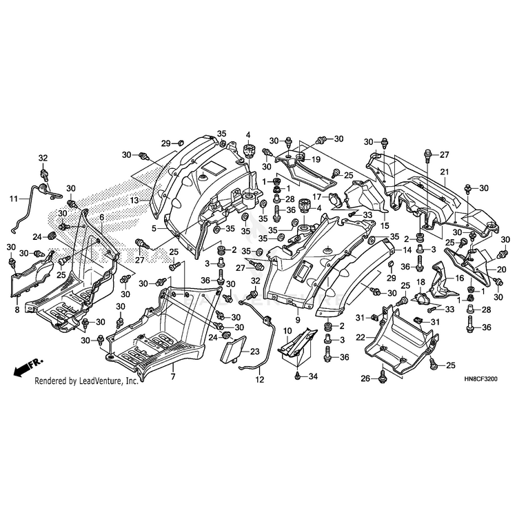 Nut, Clip (6Mm) by Honda 90675-SA5-003 OEM Hardware 90675-SA5-003 Off Road Express Peach St
