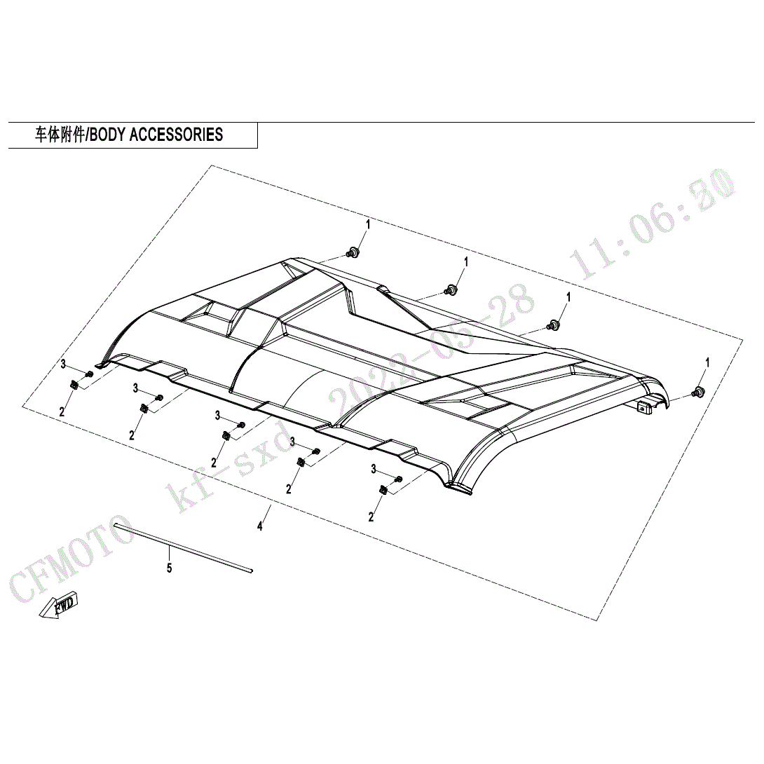 Nut Clip M6 by CF Moto 8030-040800-00001 OEM Hardware 8030-040800-00001 Northstar Polaris