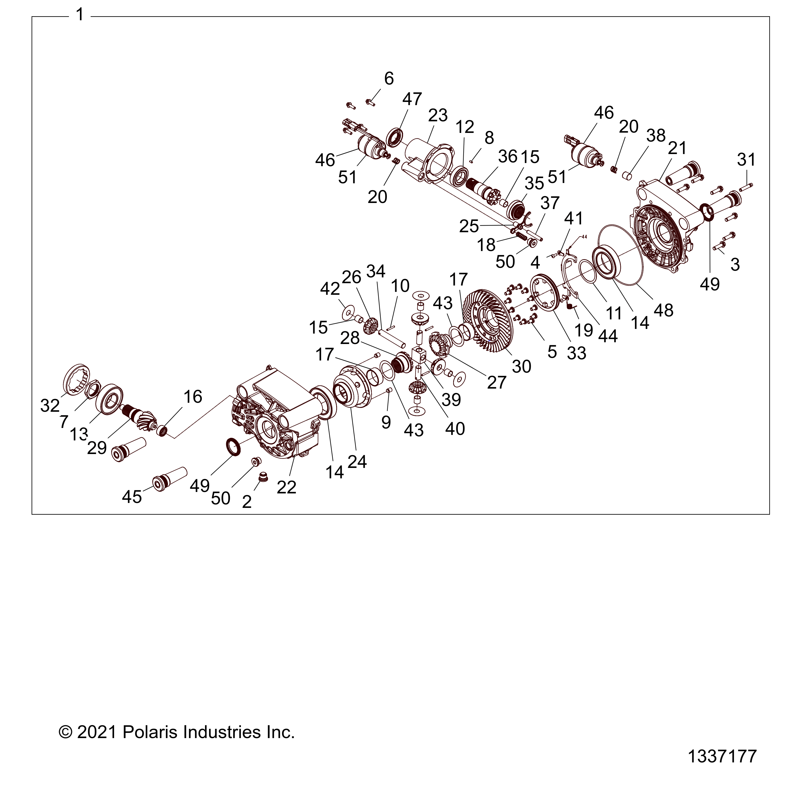 Nut-Hex Pin Brg,M35X1.5-6Hx8 by Polaris 3239229 OEM Hardware P3239229 Off Road Express