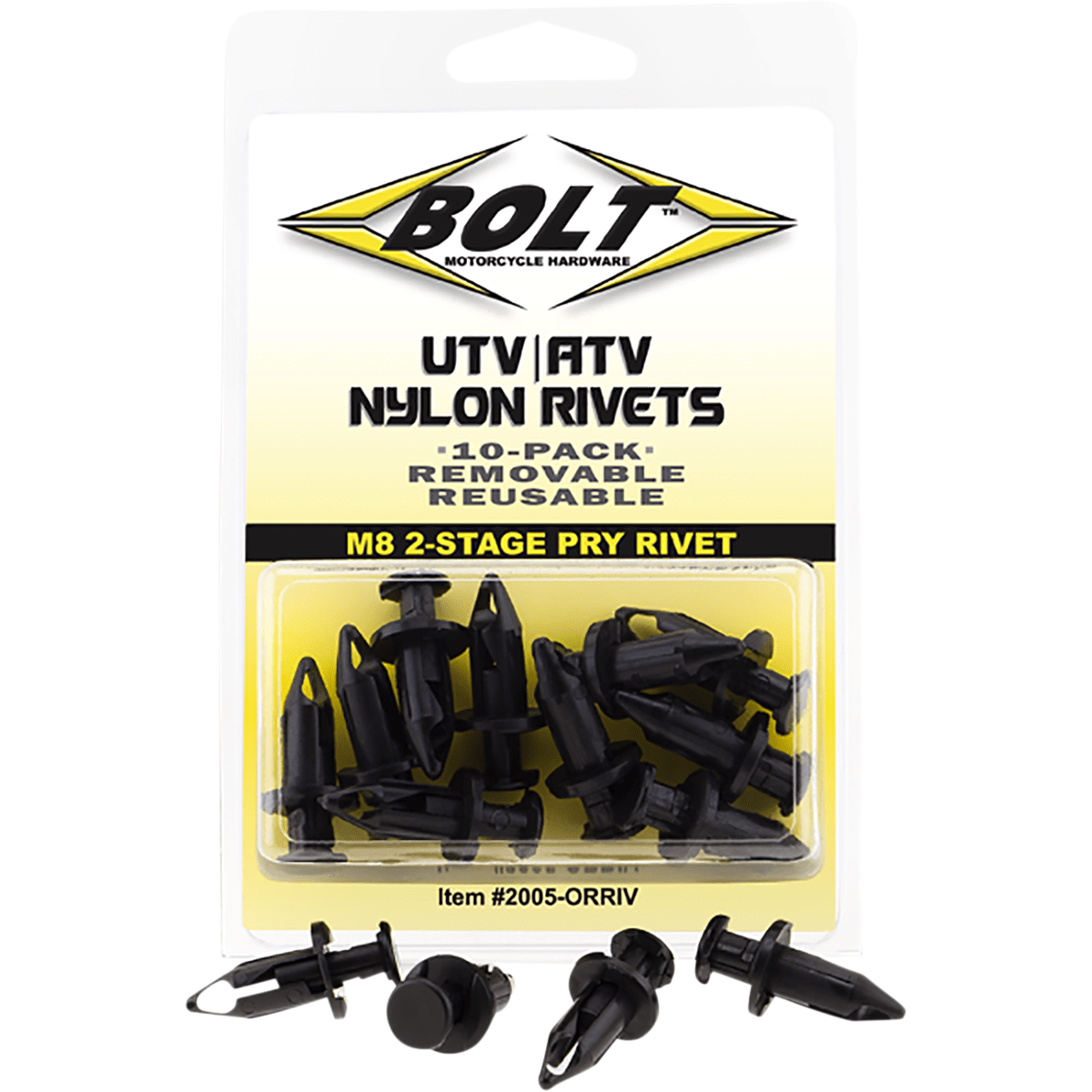 Nylon Rivets By Bolt 2005-0RRIV Nylon Rivets 0521-0878 Parts Unlimited