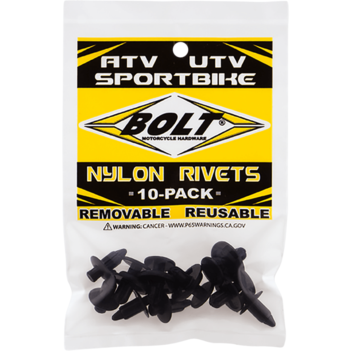 Nylon Rivets By Bolt 2005-7SRIV Nylon Rivets 0521-0879 Parts Unlimited