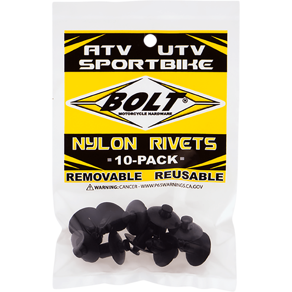 Nylon Rivets By Bolt 2005-8SRIV Nylon Rivets 0521-0877 Parts Unlimited