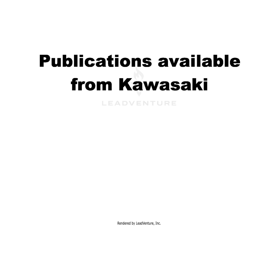 O/M Kaf620Mdf/Pdf by Kawasaki 99987-1731 OEM Hardware 99987-1731 Off Road Express Peach St