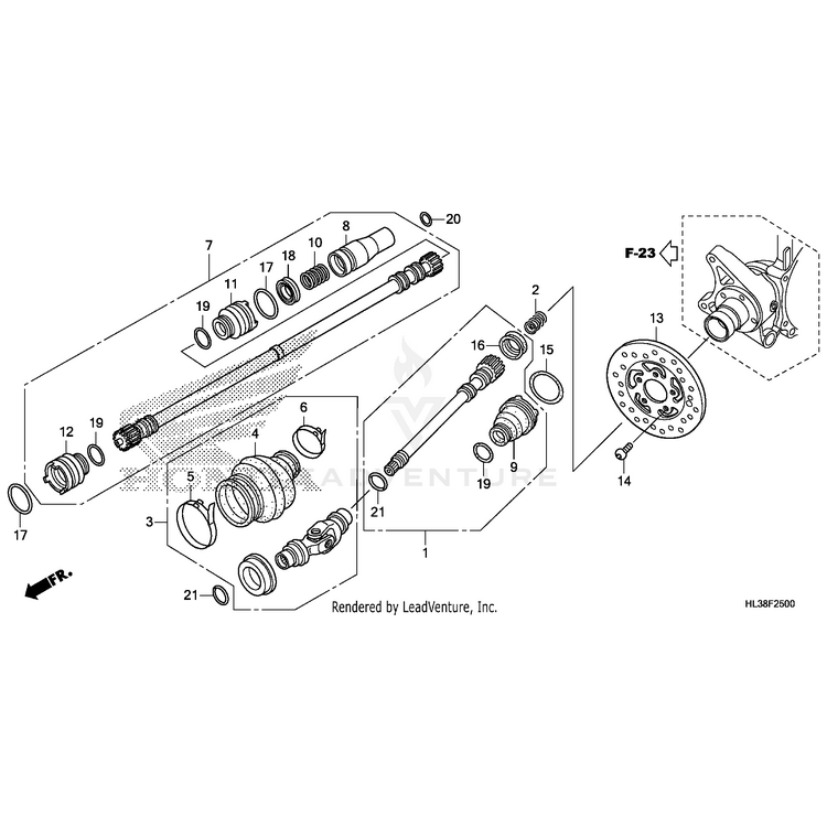 O-Ring (19.4X2.3) by Honda 91305-KE1-000 OEM Hardware 91305-KE1-000 Off Road Express Peach St
