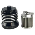 Reusable Oil Filter Black/Polished by PC Racing