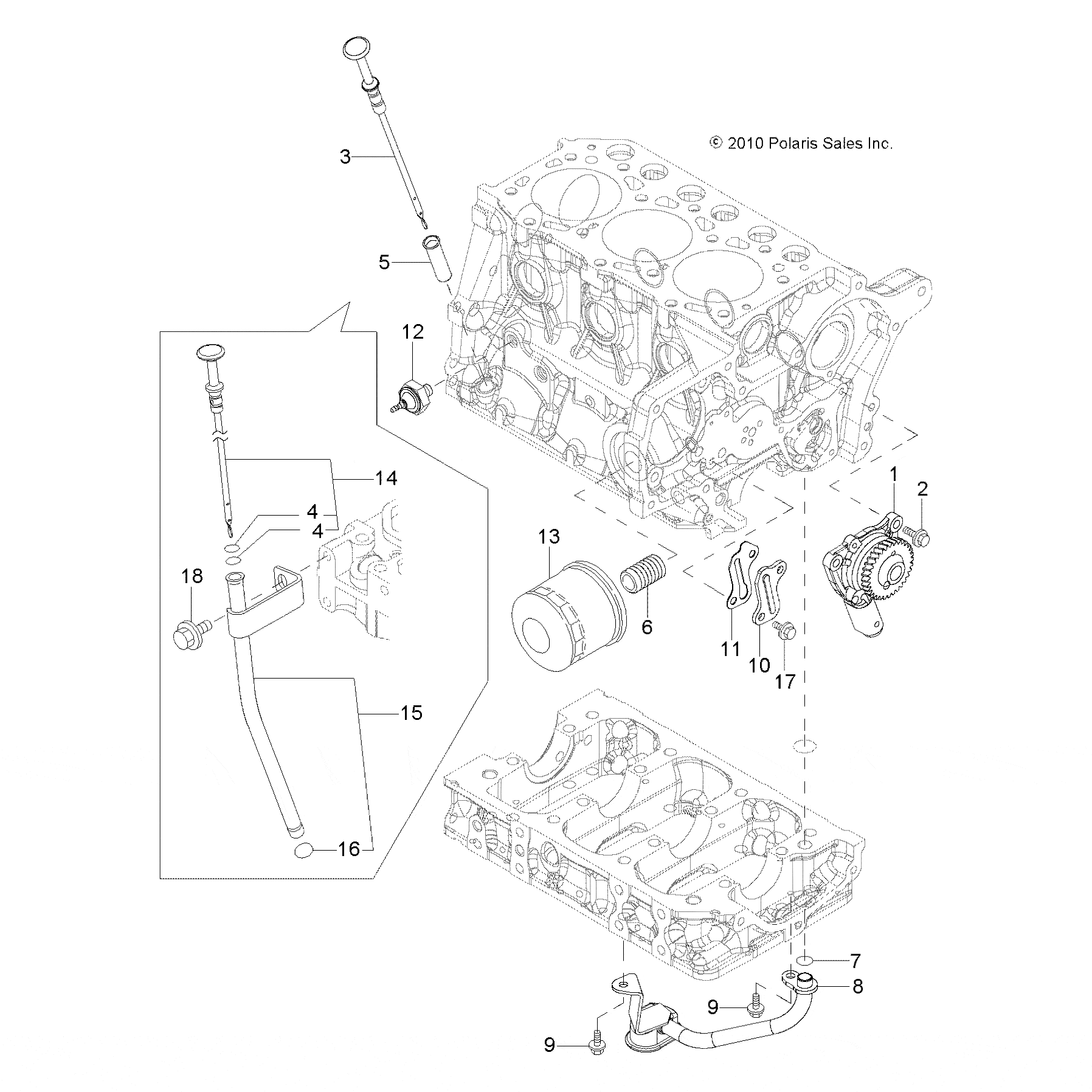 Oil Lubricant Dipstick by Polaris 3070120 OEM Hardware P3070120 Off Road Express