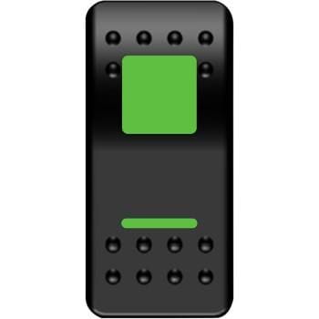 On/Off Rocker Switch Green by Moose Utility GNG-PWR Rocker Switch 21060483 Parts Unlimited