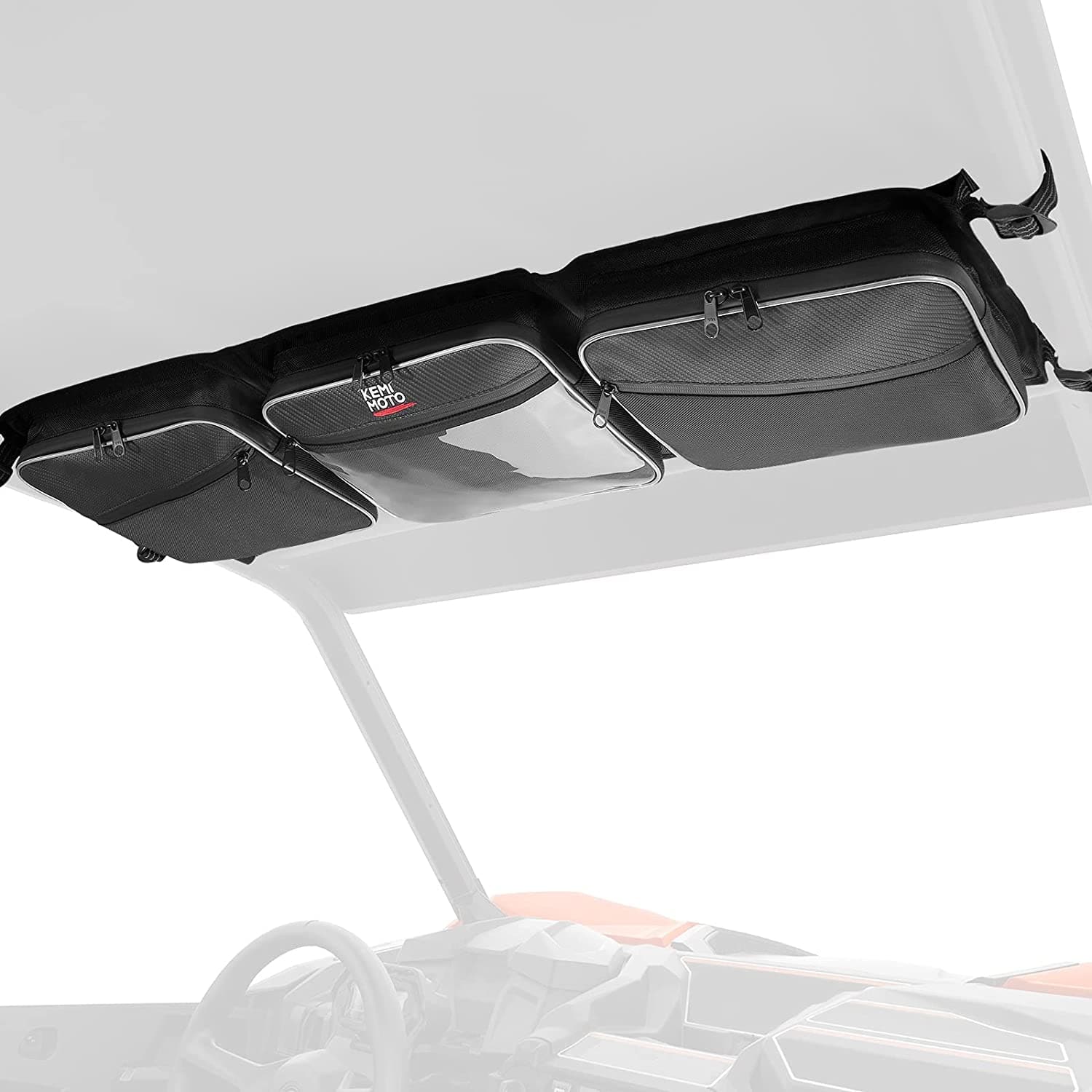 Overhead Storage Roof Bag for Can-Am Maverick Trail by Kemimoto B0113-09101BK Gear Bag B0113-09101BK Kemimoto