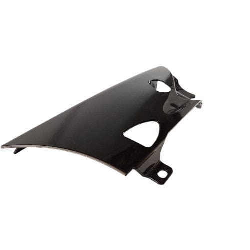 A glossy bronze pearl metallic right-side lower cover panel by Polaris, featuring precise cutouts, shown angled on a white background—available now at BuyWitchDoctors.com for quality Polaris parts.