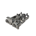 The Camshaft Housing Assy by Can-Am is a metal engine cylinder head featuring multiple circular openings and complex contours, displayed at an angle on a white background.