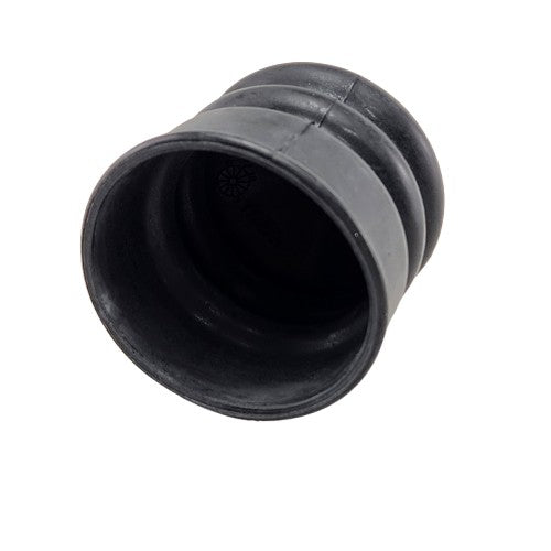 A black rubber Gear Selector Boot by Polaris, featuring ridged sides and shown angled against a white background, commonly used in Polaris UTV parts.