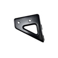 The Rh Bracket Rear View Mirror by CF Moto is a black, triangular metal bracket with two round holes and a center cutout, designed for mounting or support—ideal as a rear view mirror bracket and compatible with CF-Moto UTV accessories.