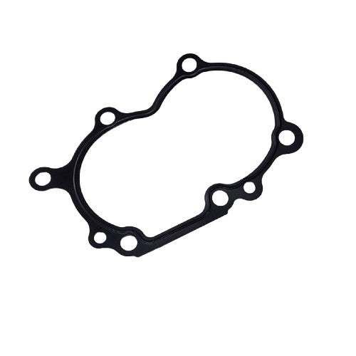 The Gasket, Water Pump By Arctic Cat is a black rubber oval gasket with multiple edge holes, designed as an OEM seal for mechanical engine parts in ATV off-road vehicles.