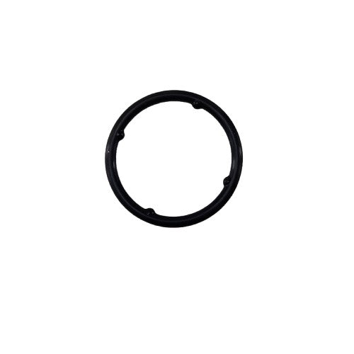 A black circular O-Ring By Arctic Cat with four evenly spaced notches along its inner edge, displayed on a white background—ideal for OEM parts or ATV off-road accessories.