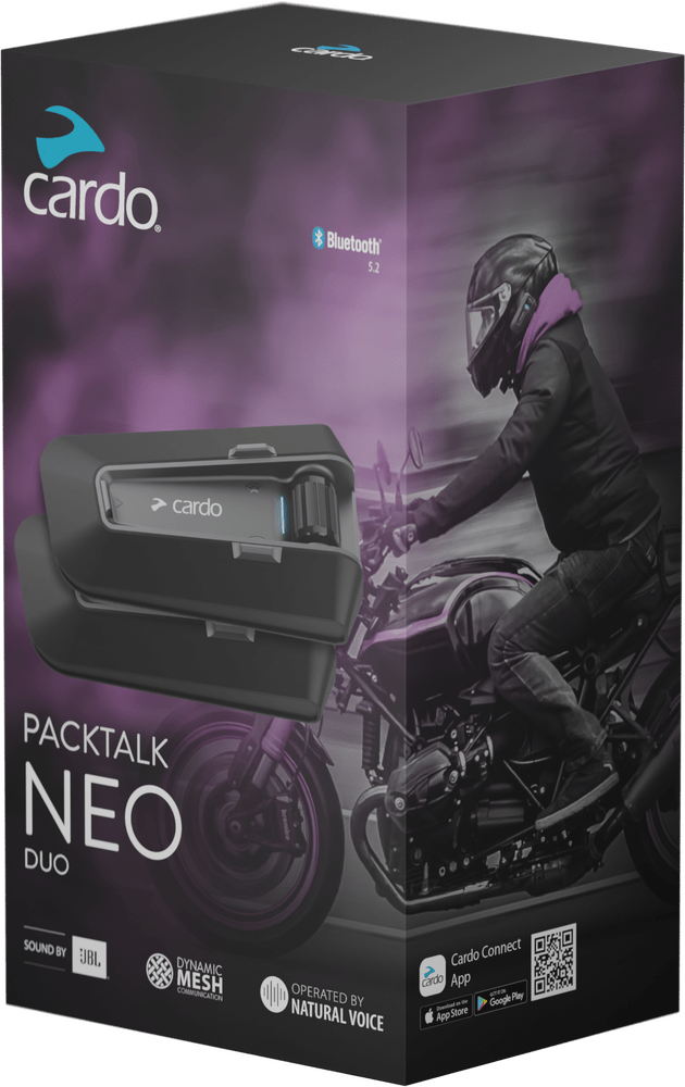 Western Powersports Drop Ship Bluetooth Headset Packtalk Neo Duo Bluetooth Headset by Cardo PTN00101