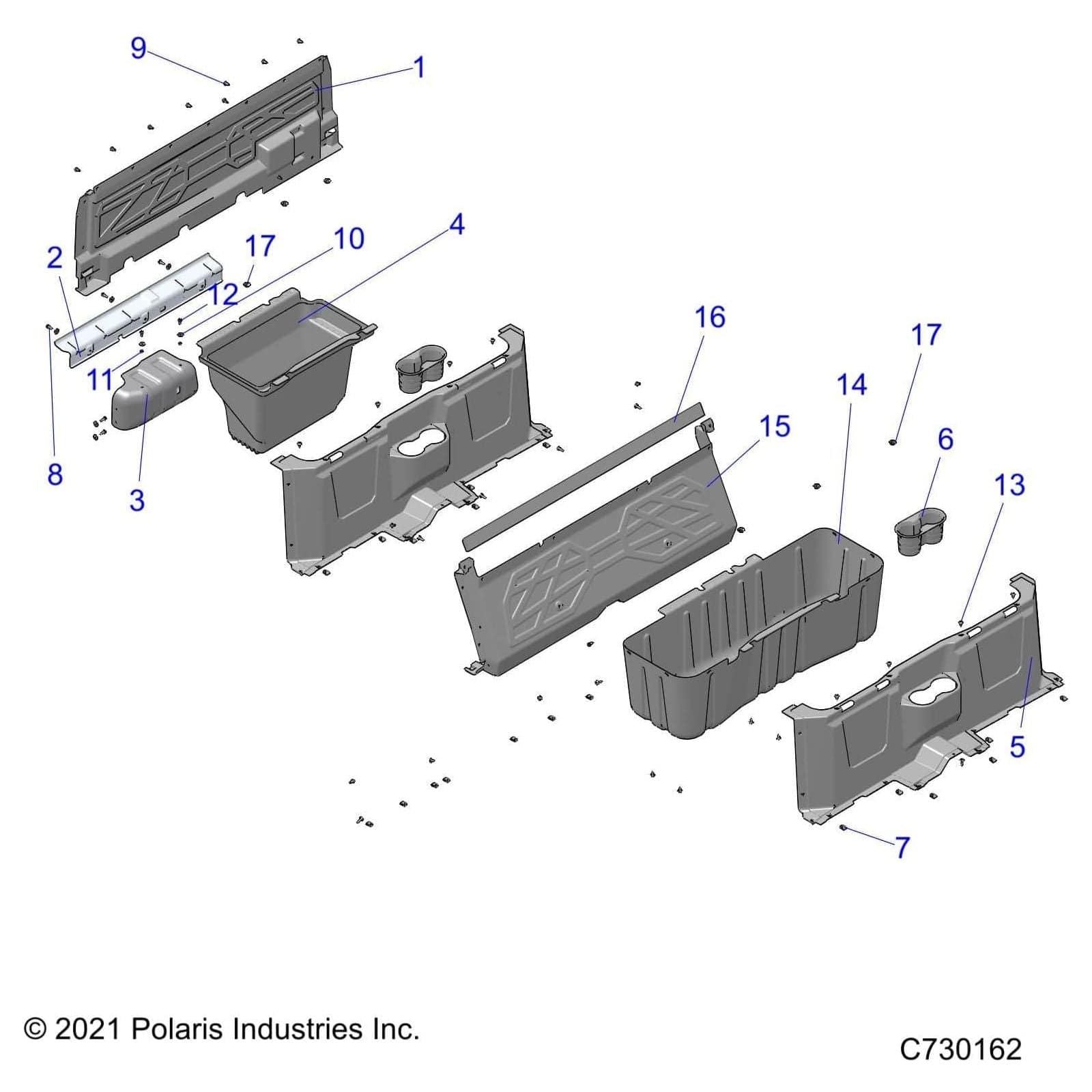 Pad-Rear,Seat Base by Polaris 5814150 OEM Hardware P5814150 Off Road Express