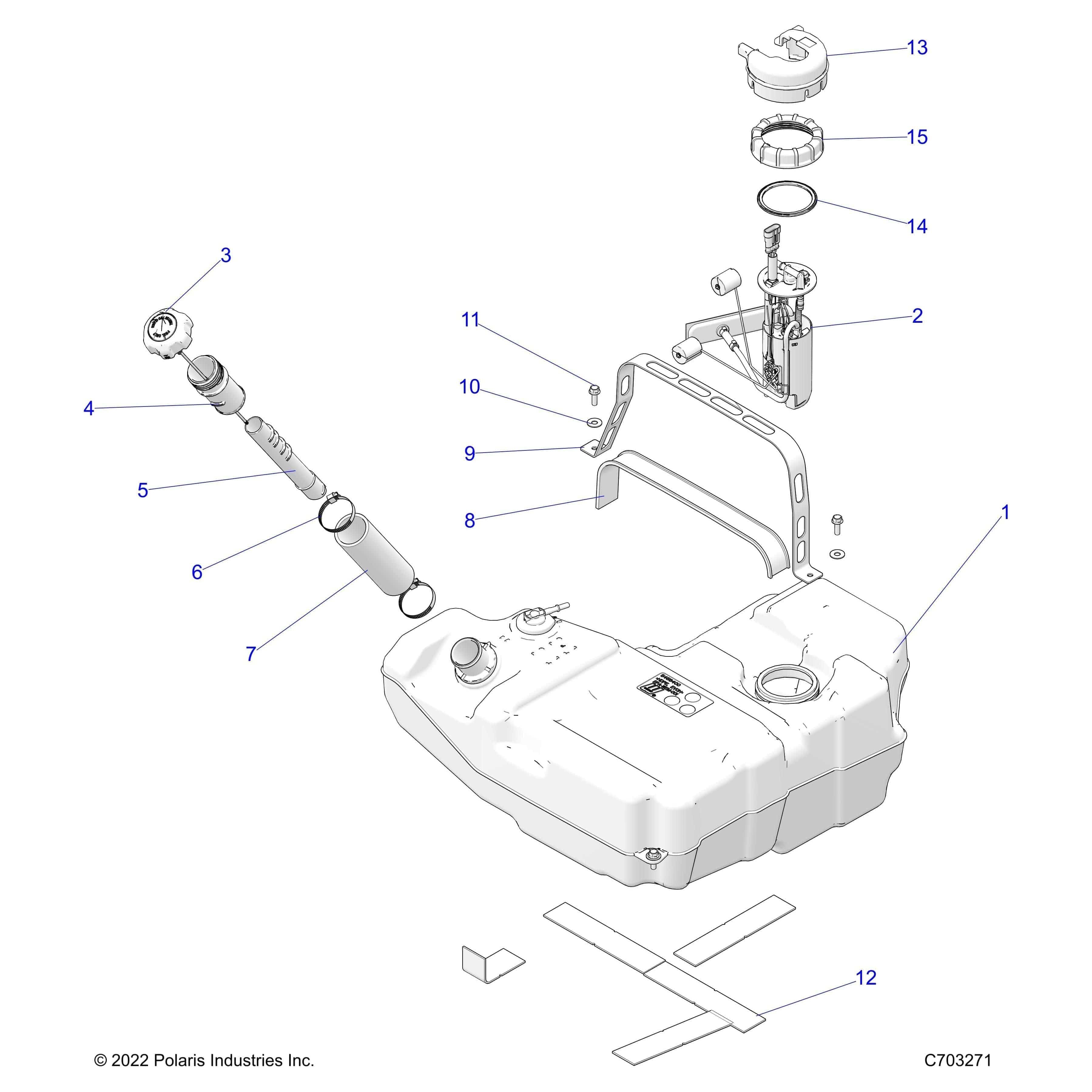 Pad-Strap,Rubber,Mp by Polaris 5522332 OEM Hardware P5522332 Off Road Express