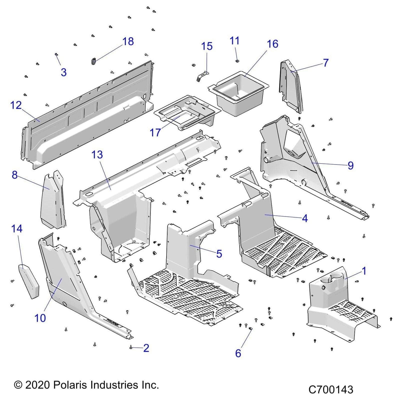 Panel-Closeoff,Rear,Router by Polaris 5454455 OEM Hardware P5454455 Off Road Express