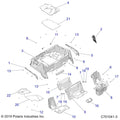 Rear Divider Panel Int L Black by Polaris