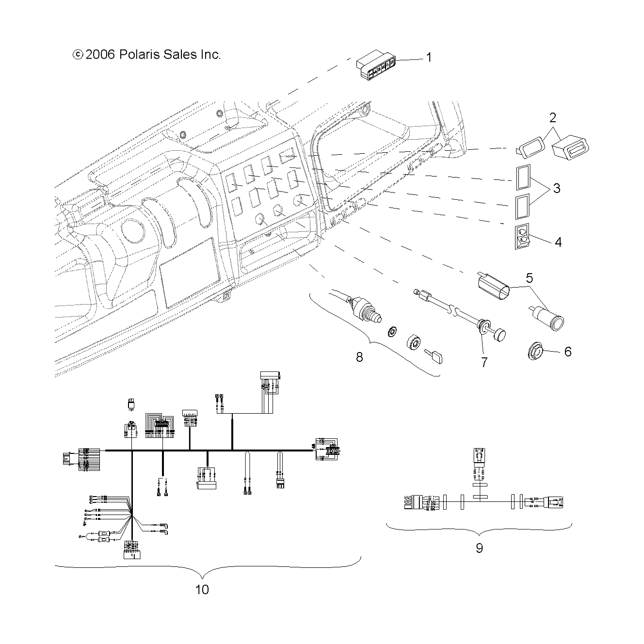 Panel-Indicator by Polaris 4011003 OEM Hardware P4011003 Off Road Express