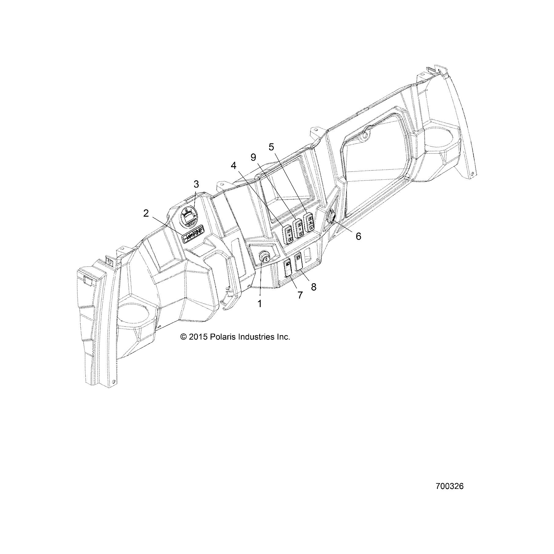 Panel Indicator, Ev by Polaris 4012693 OEM Hardware P4012693 Off Road Express