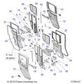 Panel-Otr Door Trim,Lh,Sb Grn by Polaris