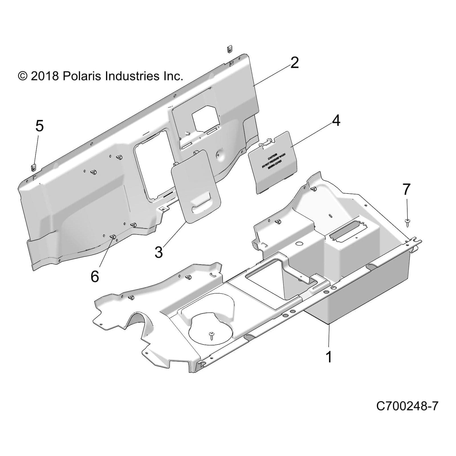 Panel-Rear Closeoff,Upper by Polaris 5455547 OEM Hardware P5455547 Off Road Express