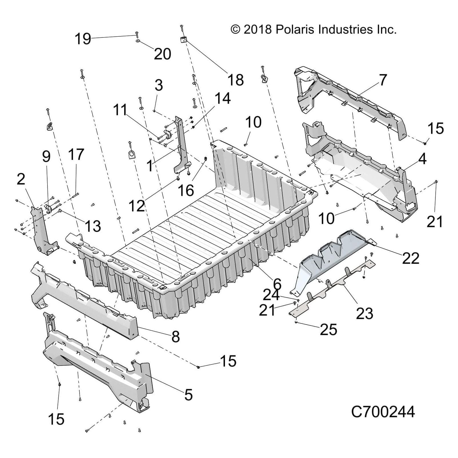 Panel Trim, Right, Stealth Blac by Polaris 5454107-464 OEM Hardware P5454107-464 Off Road Express