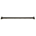 Black metal center cab frame weld top bar with mounting brackets on each end.