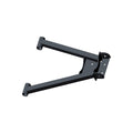 Matte black rear lower A-arm with reinforced mounting points for off-road UTV suspension.