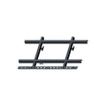 Black metal support frame with crossbars and mounting brackets designed for Polaris Ranger UTVs.