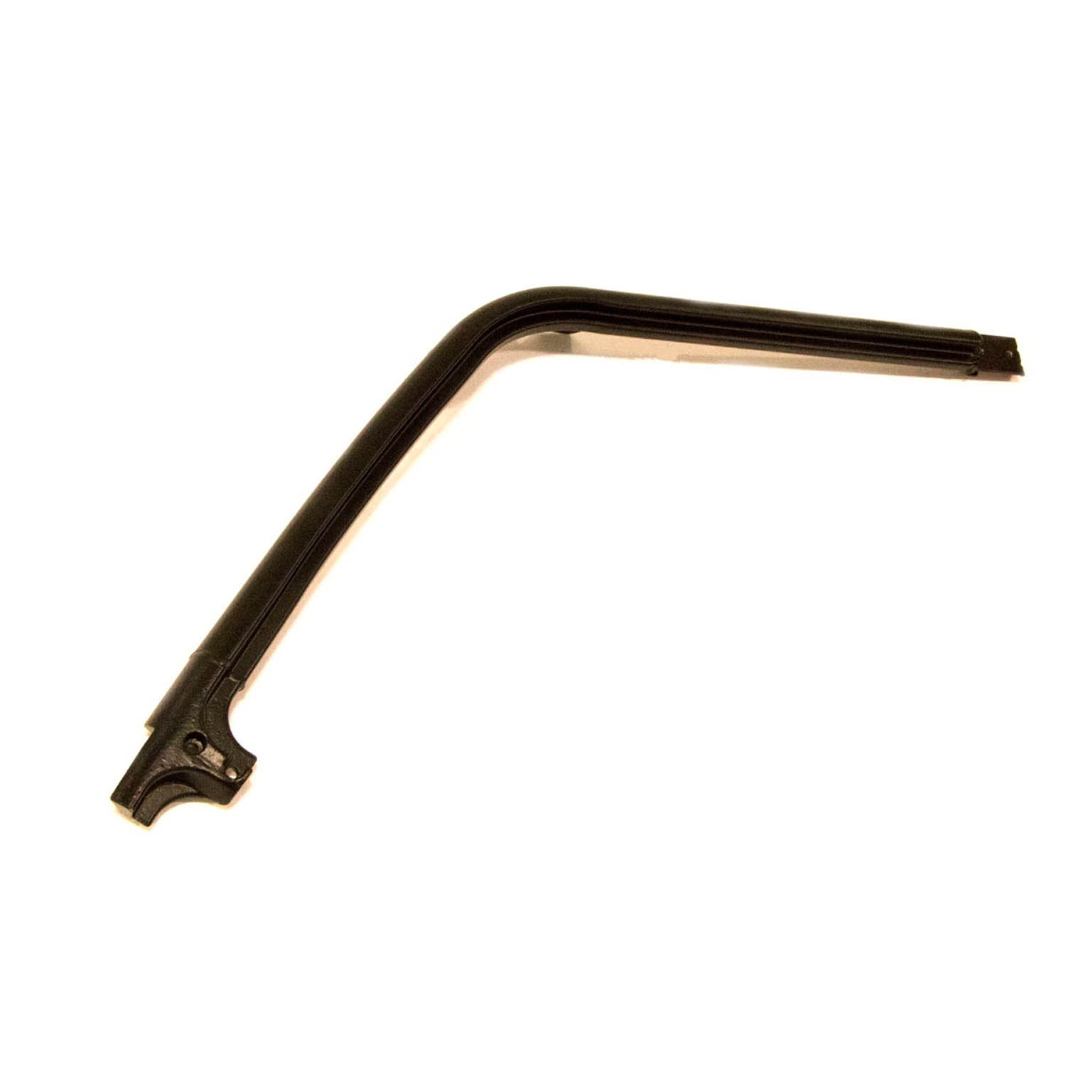 Black metal front cab frame weld with angled design and mounting bracket for Polaris UTV.