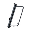Matte black metal cab and seat base frame with welded mounting points for Polaris UTV models.