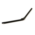 Matte black metal front cab frame arm with angled design for Polaris RZR vehicles.