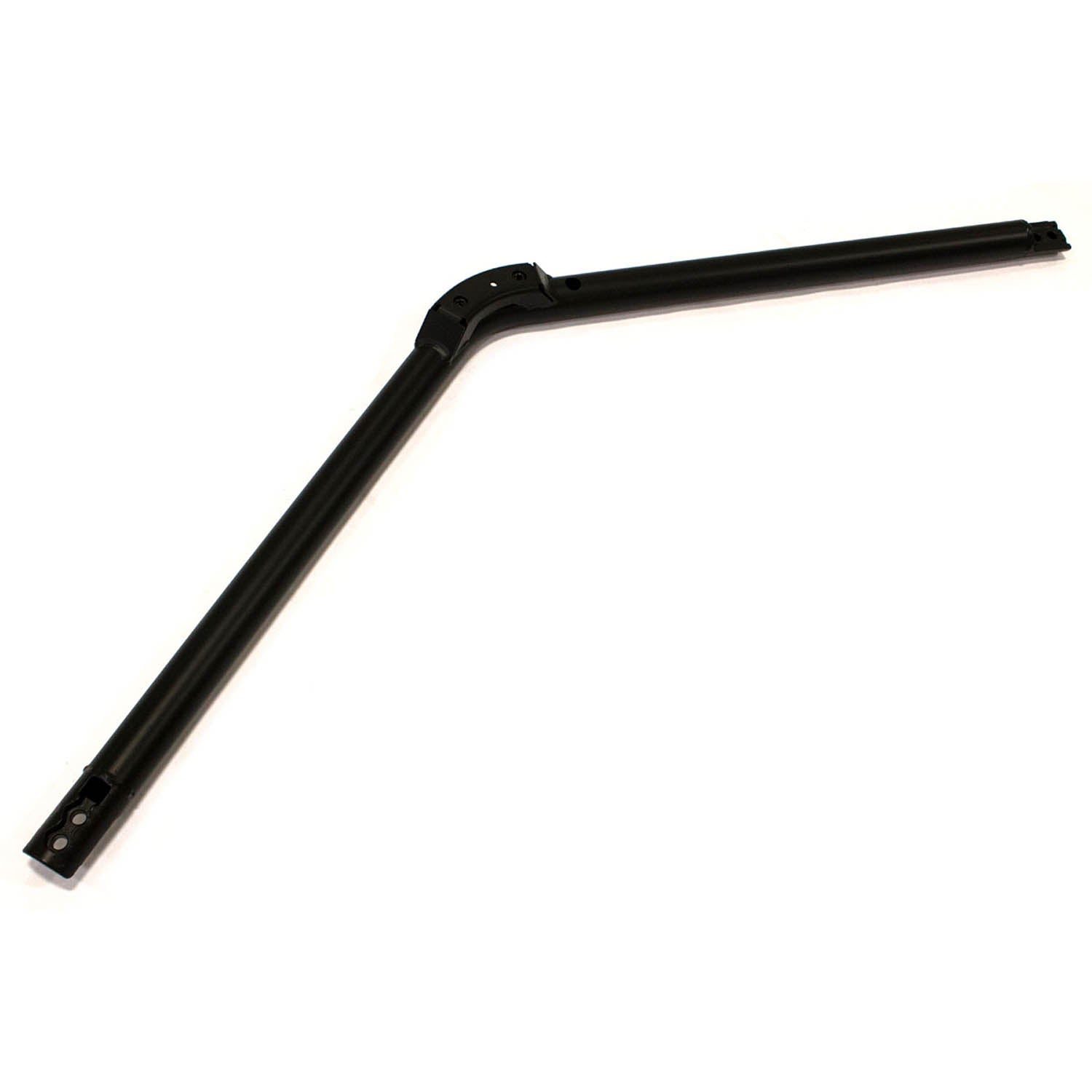 Matte black metal right roll-over protective bar with angled bend for Polaris UTV.