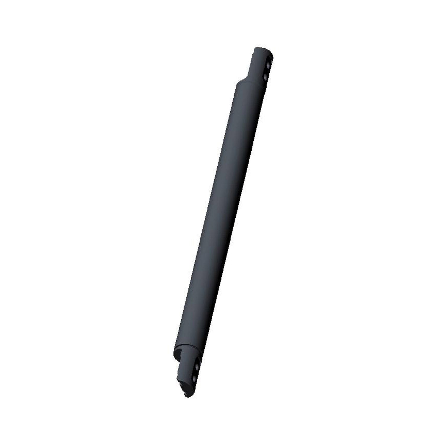 Matte black elongated metal ROPS brace with mounting points for off-road vehicle safety reinforcement.