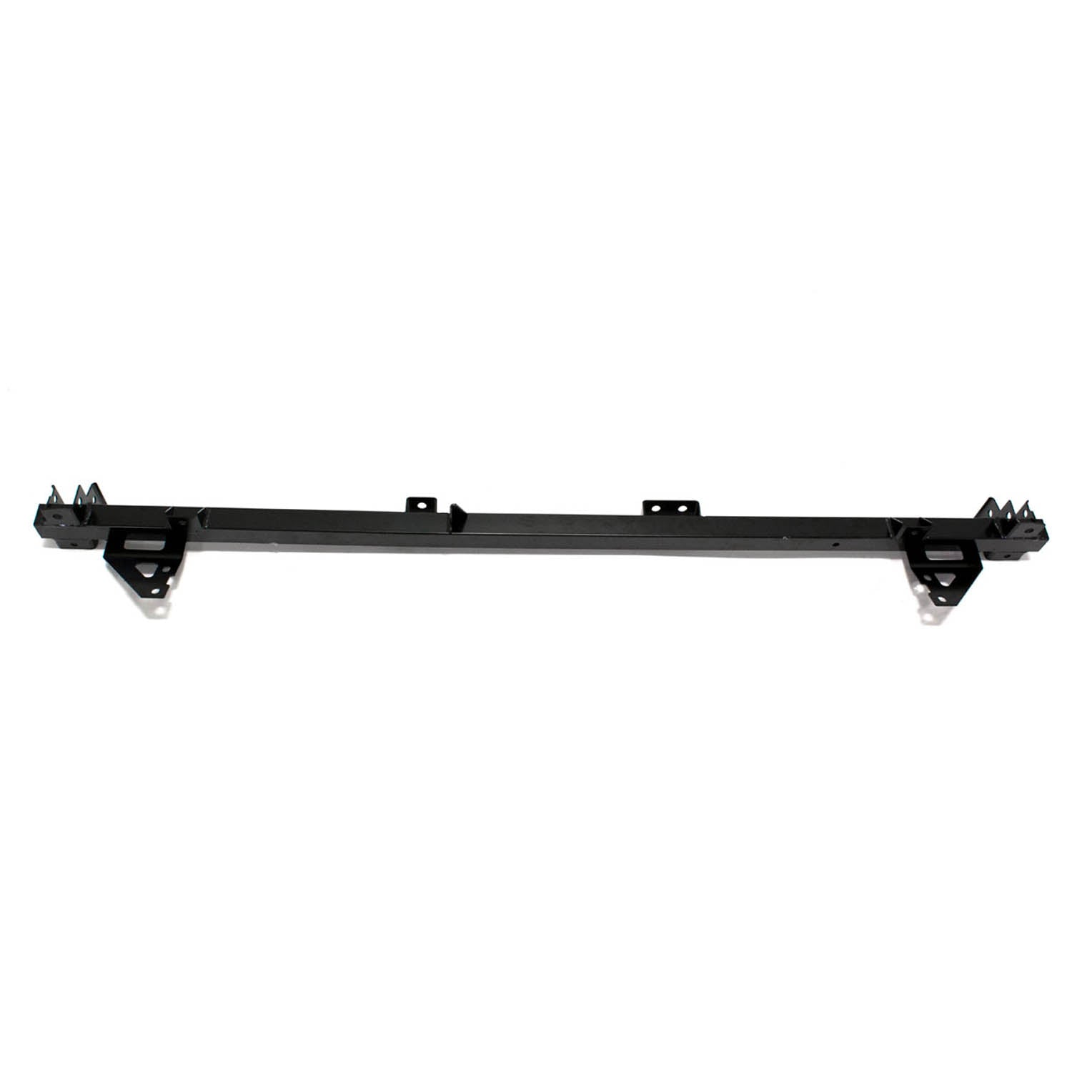 Black metal cab support bar with mounting brackets and bolt holes for Polaris Ranger UTVs.