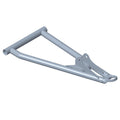 Silver metal upper left front A-arm suspension component with mounting points and tubular design.
