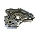 Bronze motorcycle alternator cover with multiple mounting holes and gasket lining.