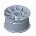 Rear Rim 14 x 8 Cast Flash Black by Polaris
