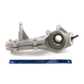 Silver metal hub strut with circular bearing housing and mounting points, designed for Polaris UTV models.