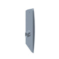 Gray rectangular Polaris taillight housing with mounting points and a cylindrical connector on the back side.