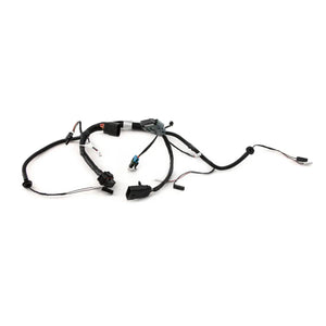 Black motorcycle fairing harness with multiple connectors and wiring clips, designed for Victory models.