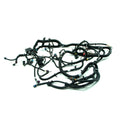 Complex black wiring harness with multiple connectors and protective sleeves for Polaris Ranger XP 900 EPS chassis.