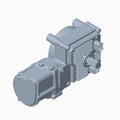 Gray metal 2.0T power steering unit with ribbed housing and multiple mounting points by Polaris.