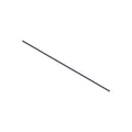 Long thin black metal vent line tube with cylindrical shape and smooth surface.
