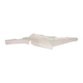 White molded plastic rear fender for right side with angular design for Polaris UTV.