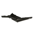 Graphite-colored rear right fender with angular design and mounting points for Polaris UTV.